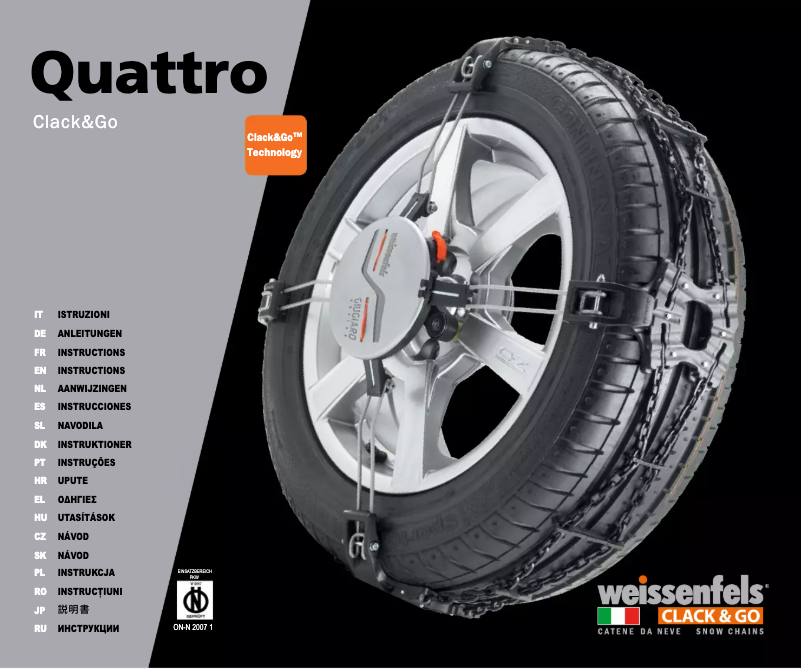 Página 1 del manual Manual de usuario Weissenfels QUATTRO M90 Clack & Go