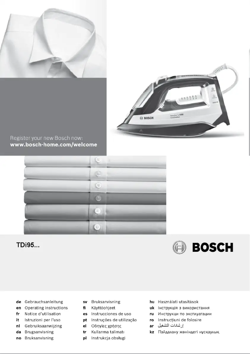 Página 1 del manual Manual de usuario Bosch Sensixx'x DI90 TextileProtect TDI953222T