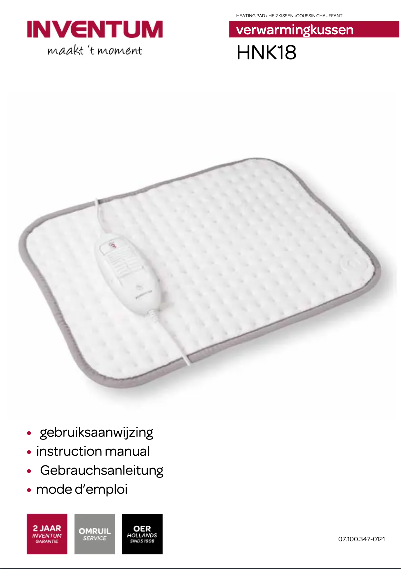 Page n°1 - Manuel utilisateur Inventum HNK18