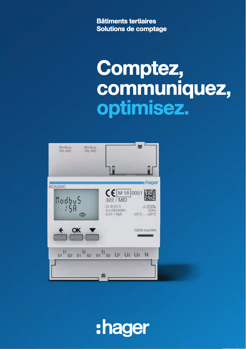 Page 1 de la notice Brochure Hager ECP140D