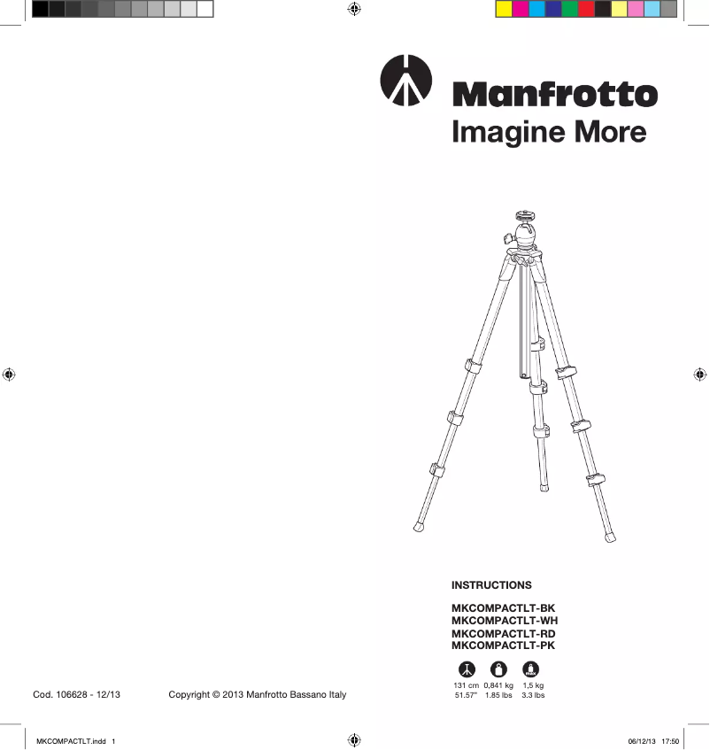 Página 1 del manual Manual de usuario Manfrotto Compact Light
