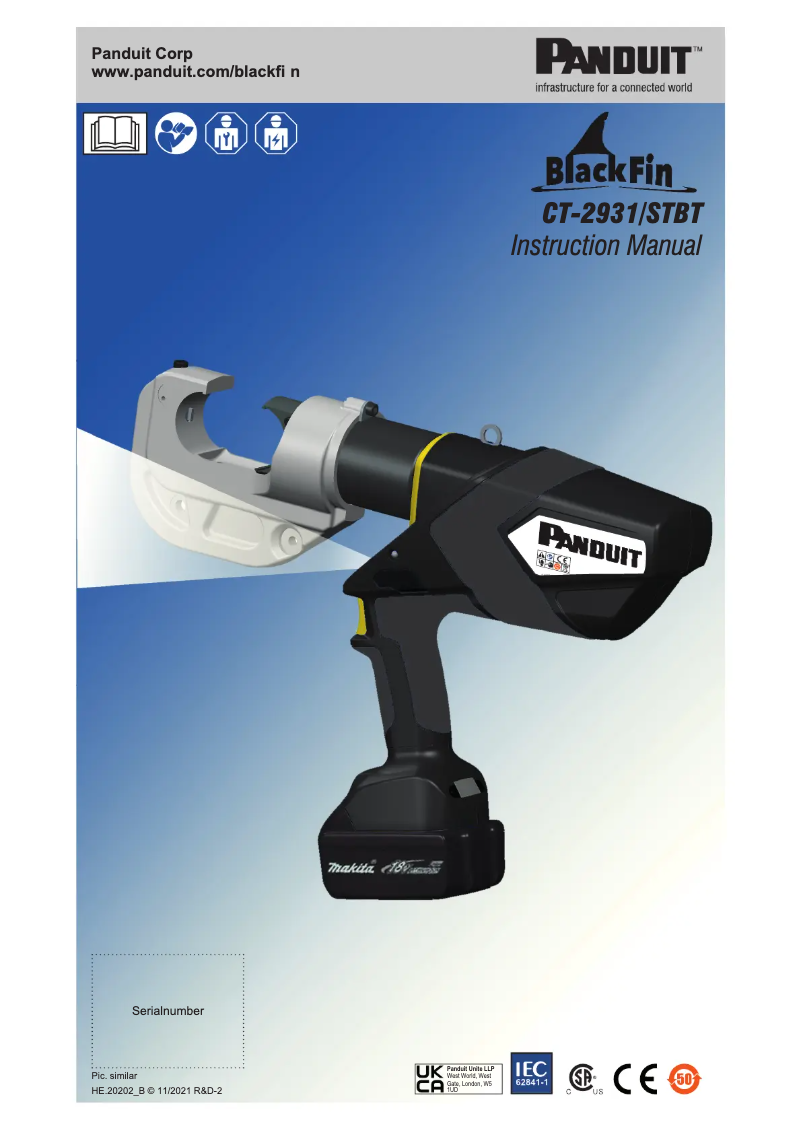 Page 1 de la notice Manuel utilisateur Panduit CT-2931/STBT