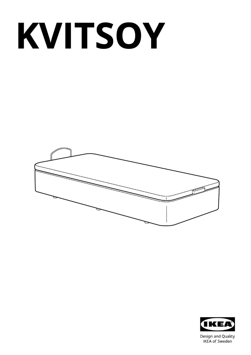 Page 1 de la notice Manuel utilisateur Ikea KVITSÖY 004.486.70