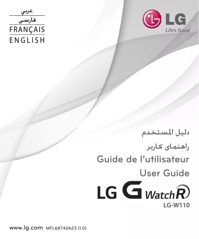 Page 1 de la notice Manuel utilisateur LG G Watch