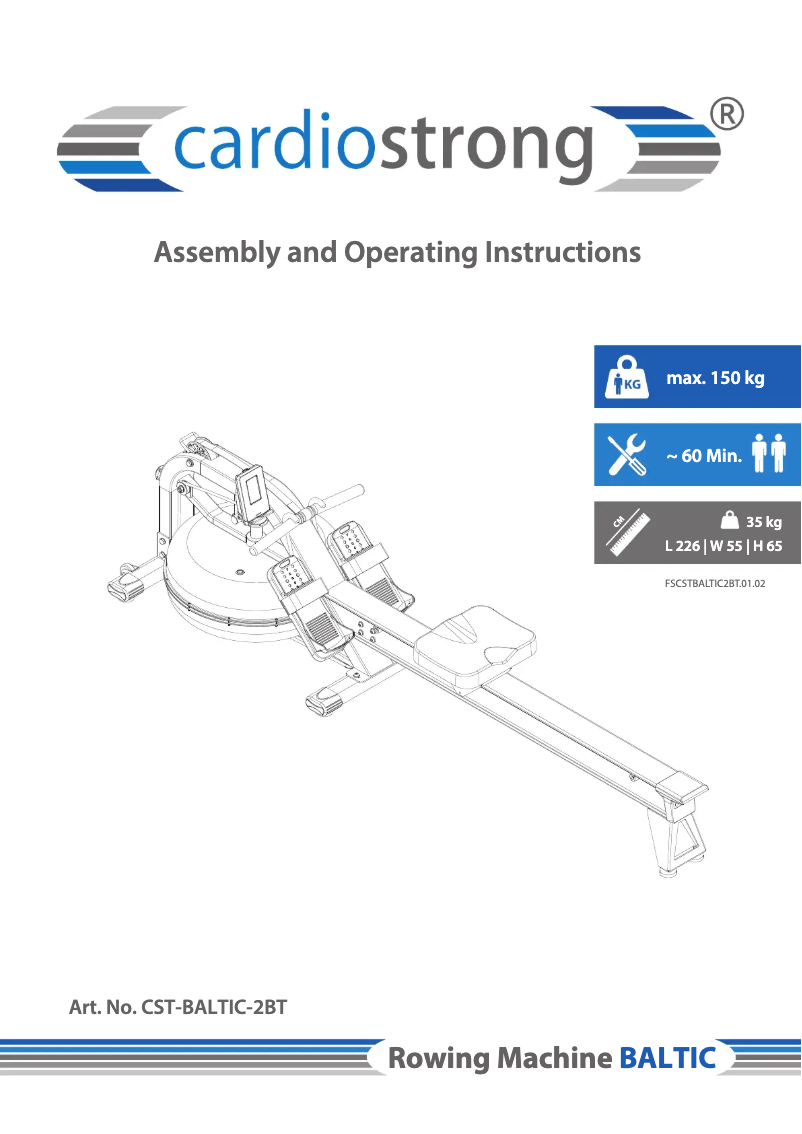 Página 1 del manual Manual de usuario Cardiostrong Baltic