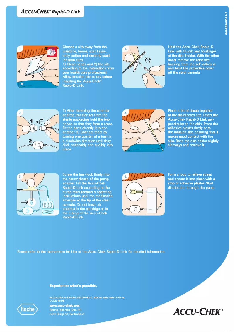Page 1 de la notice Manuel utilisateur Accu-Chek Rapid-D Link