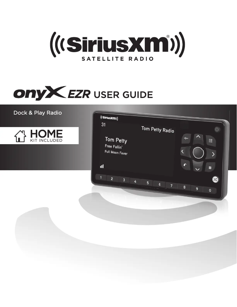 Página 1 del manual Manual de usuario SiriusXM Onyx EZRSXEZR1H1