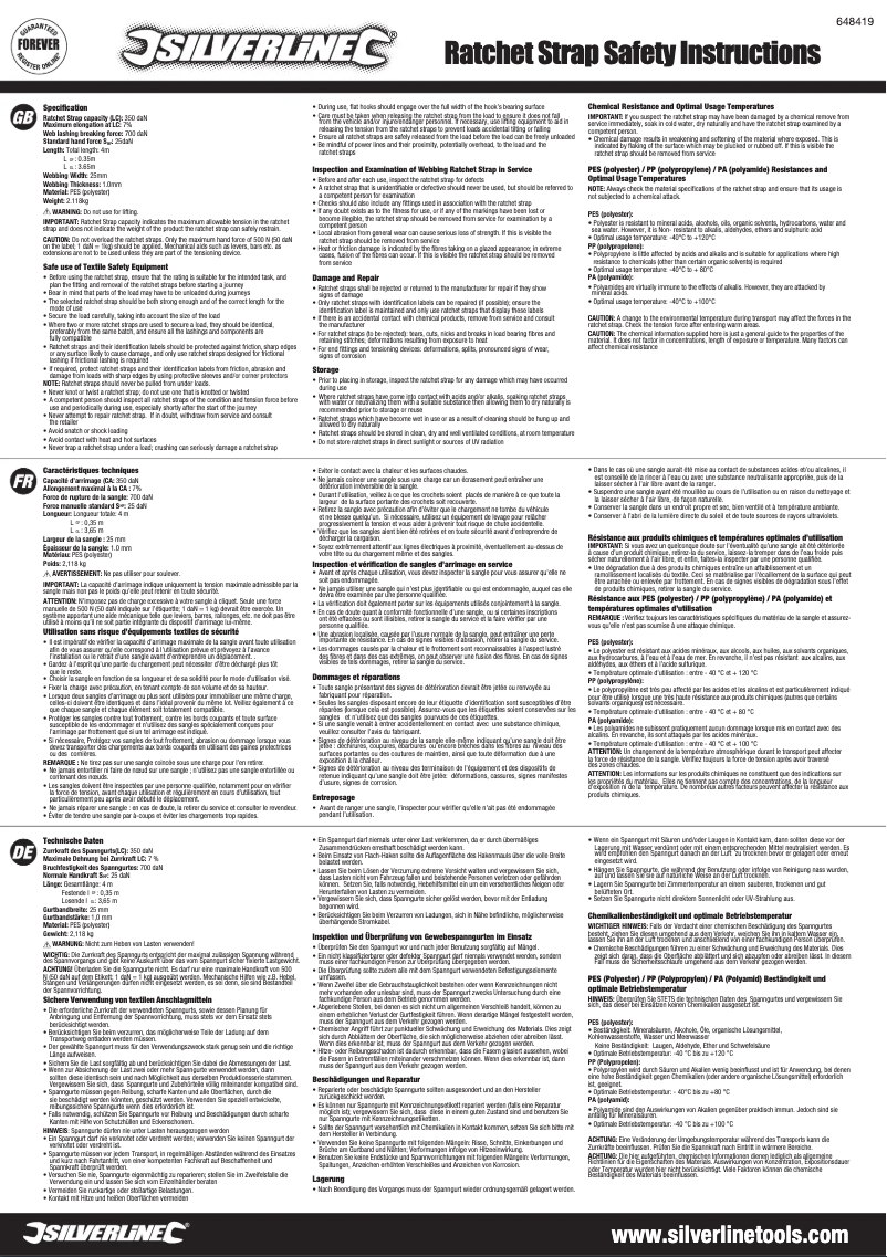 Página 1 del manual Manual de usuario Silverline 648419