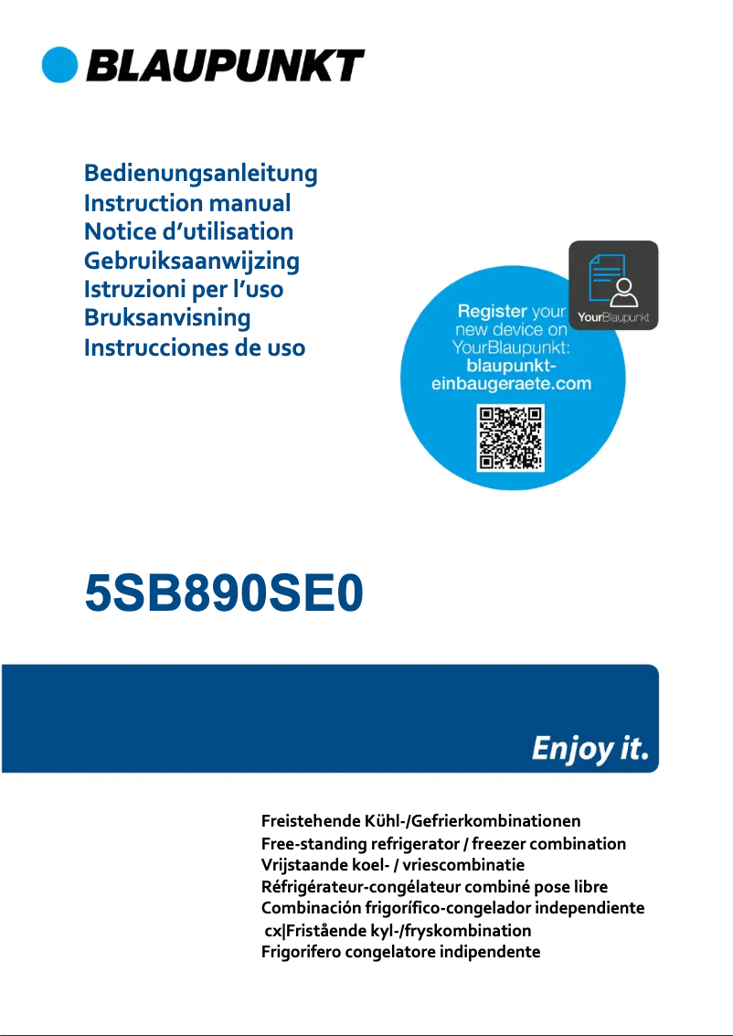 Page 1 de la notice Guide d'installation Blaupunkt 5SB890SE0