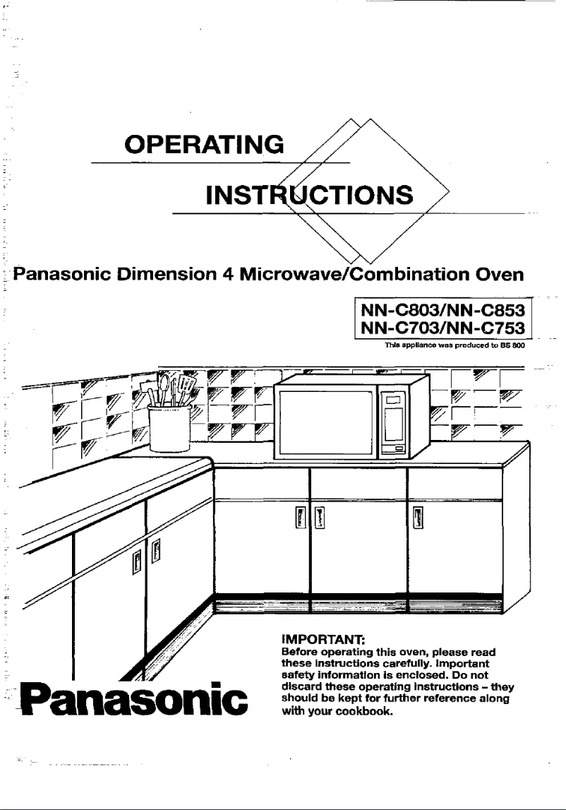 Page n°1 - Manuel utilisateur Panasonic NN-C803