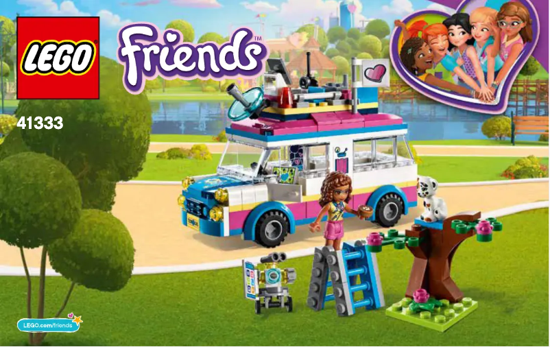 Page n°1 - Consignes visuelles Lego Friends 41333
