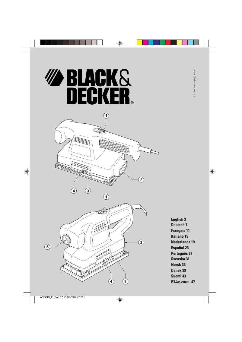 Page 1 de la notice Manuel utilisateur Black & Decker CD380