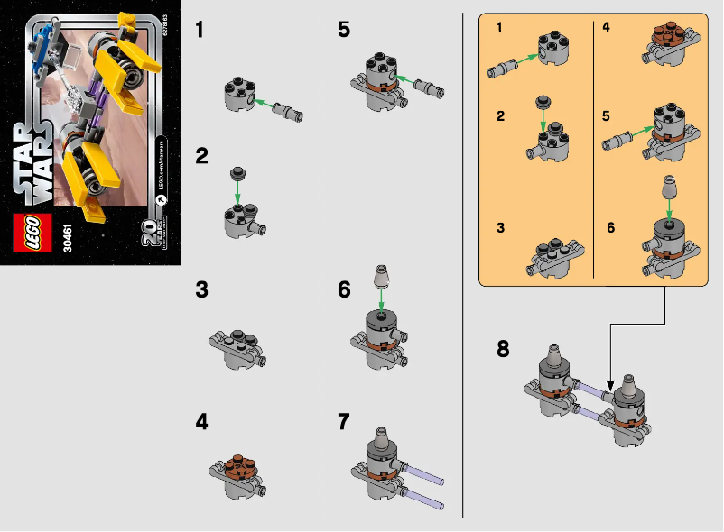 Page n°1 - Manuel utilisateur Lego Star Wars 30461