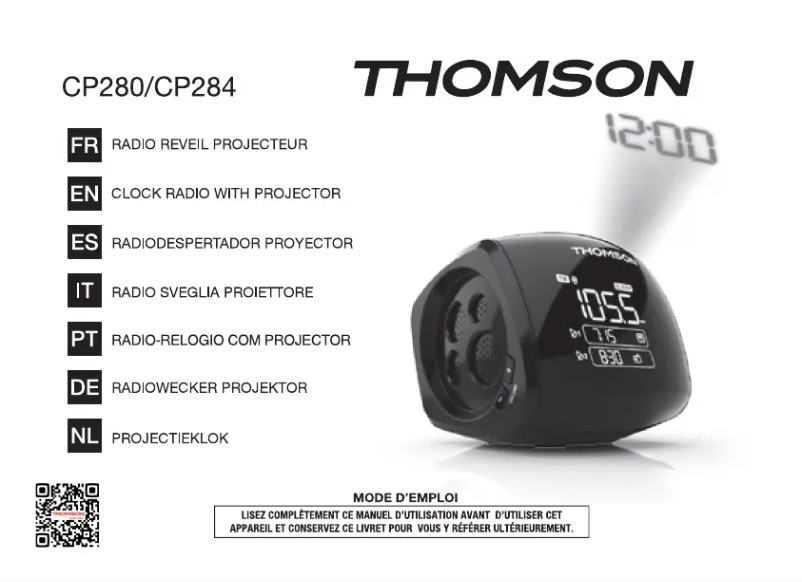 Page n°1 - Manuel utilisateur Thomson CP280