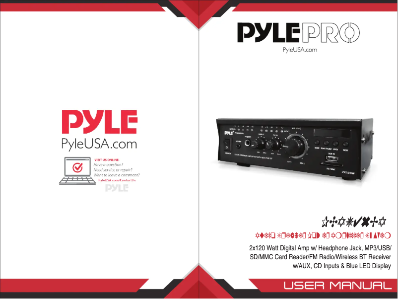 Page n°1 - Manuel utilisateur Pyle PCAU46BA