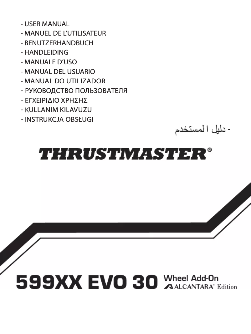 Página 1 del manual Manual de usuario Thrustmaster 599XX EVO 30 Wheel Add-On