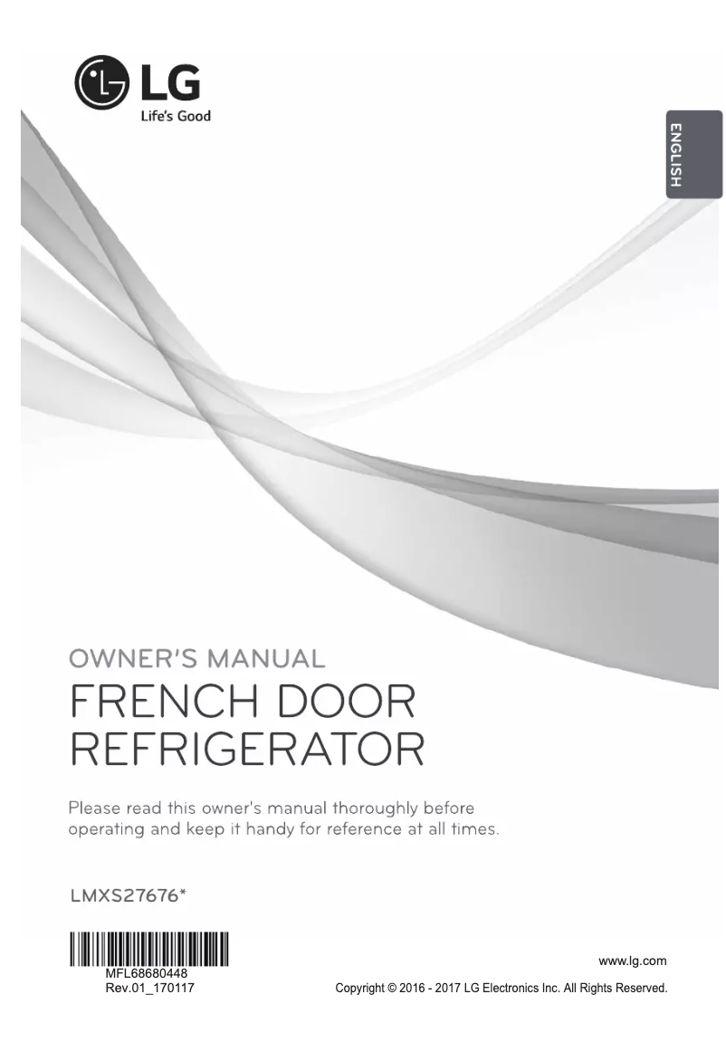 Page 1 de la notice Manuel utilisateur LG LMXS27676