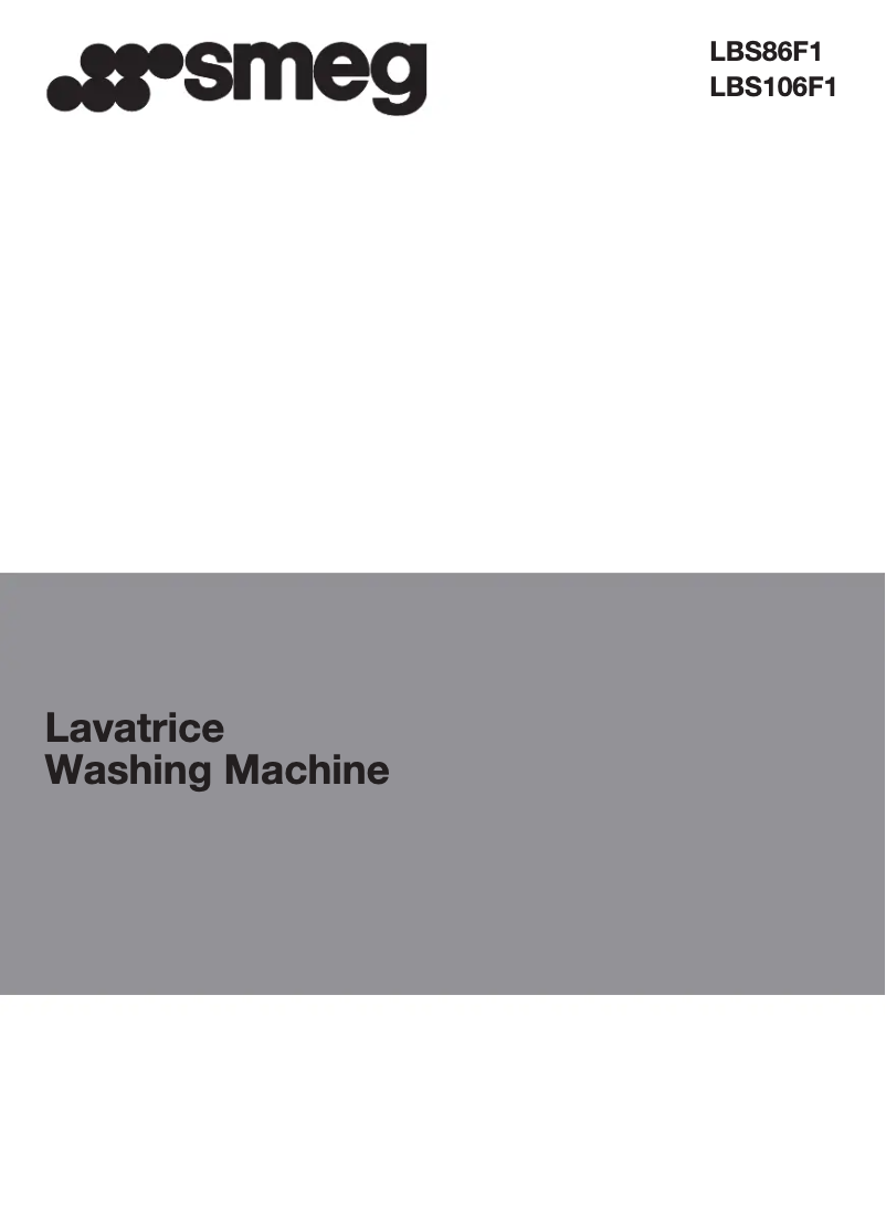 Page n°1 - Manuel utilisateur Smeg LBS86F1