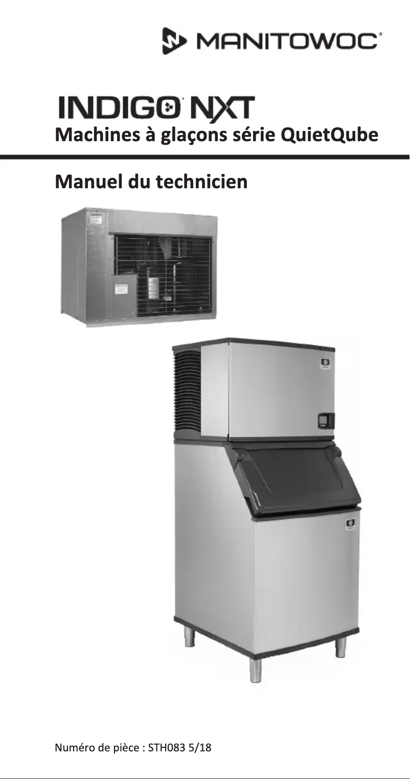 Page n°1 - Manuel utilisateur Manitowoc Indigo NXT Series iF600C