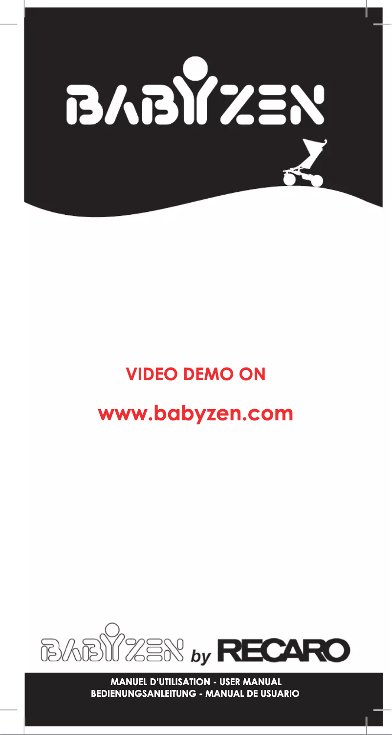 Página 1 del manual Manual de usuario Recaro BabyZen