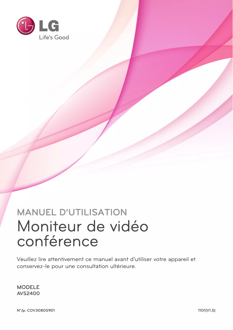 Image de la première page du manuel de l'appareil AVS2400