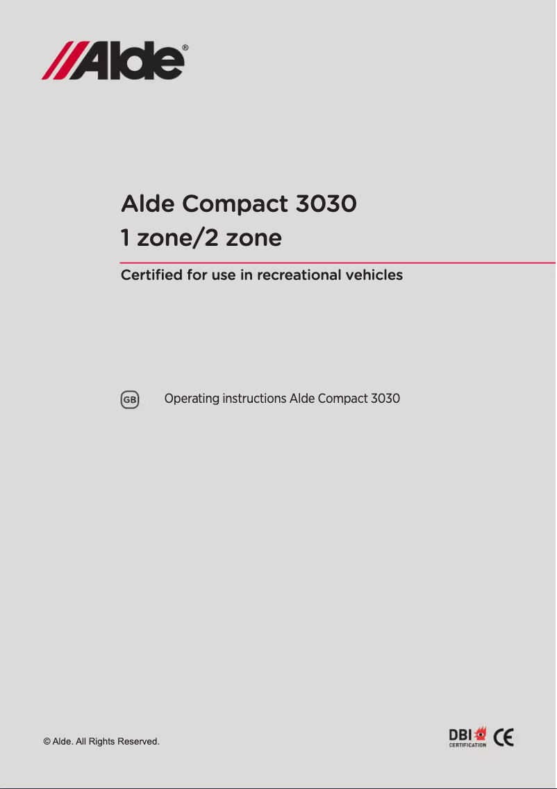 Image de la première page du manuel de l'appareil Compact 3030