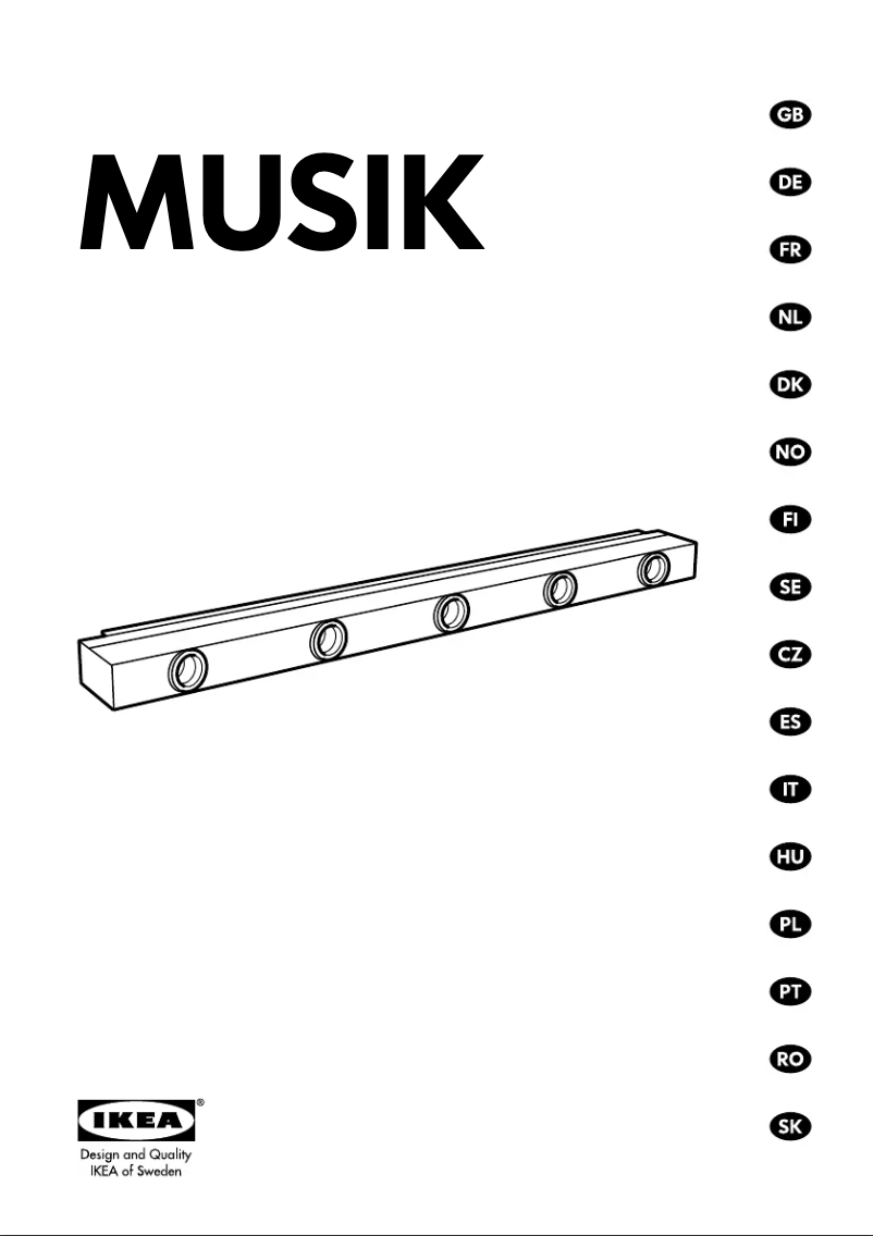 Image de la première page du manuel de l'appareil MUSIK