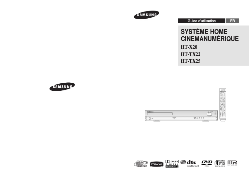 Page n°1 - Manuel utilisateur Samsung HT-X20