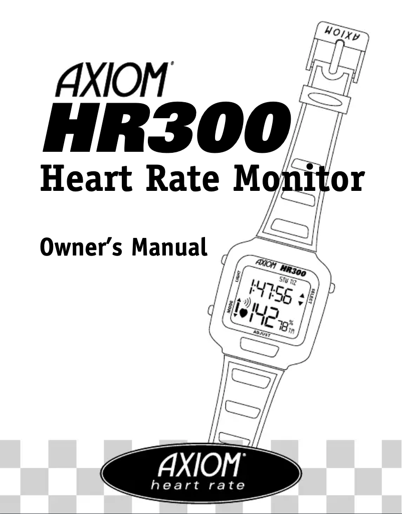 Page n°1 - Manuel utilisateur Axiom HR300