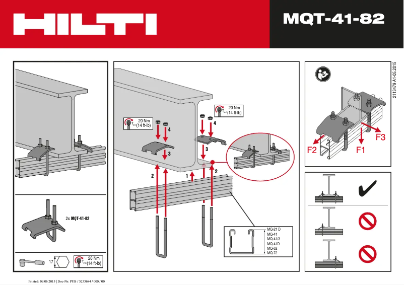 Página 1 del manual Manual de usuario Hilti MQT-21-41