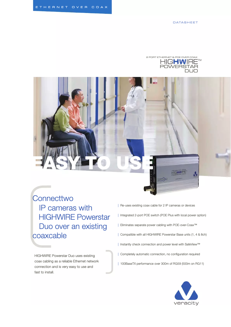 Page n°1 - Manuel utilisateur Veracity HIGHWIRE Powerstar DUO