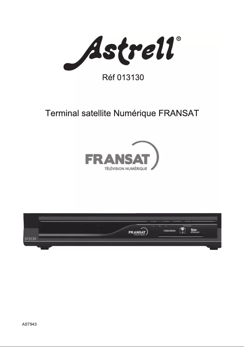 Image de la première page du manuel de l'appareil FRANSAT 013130