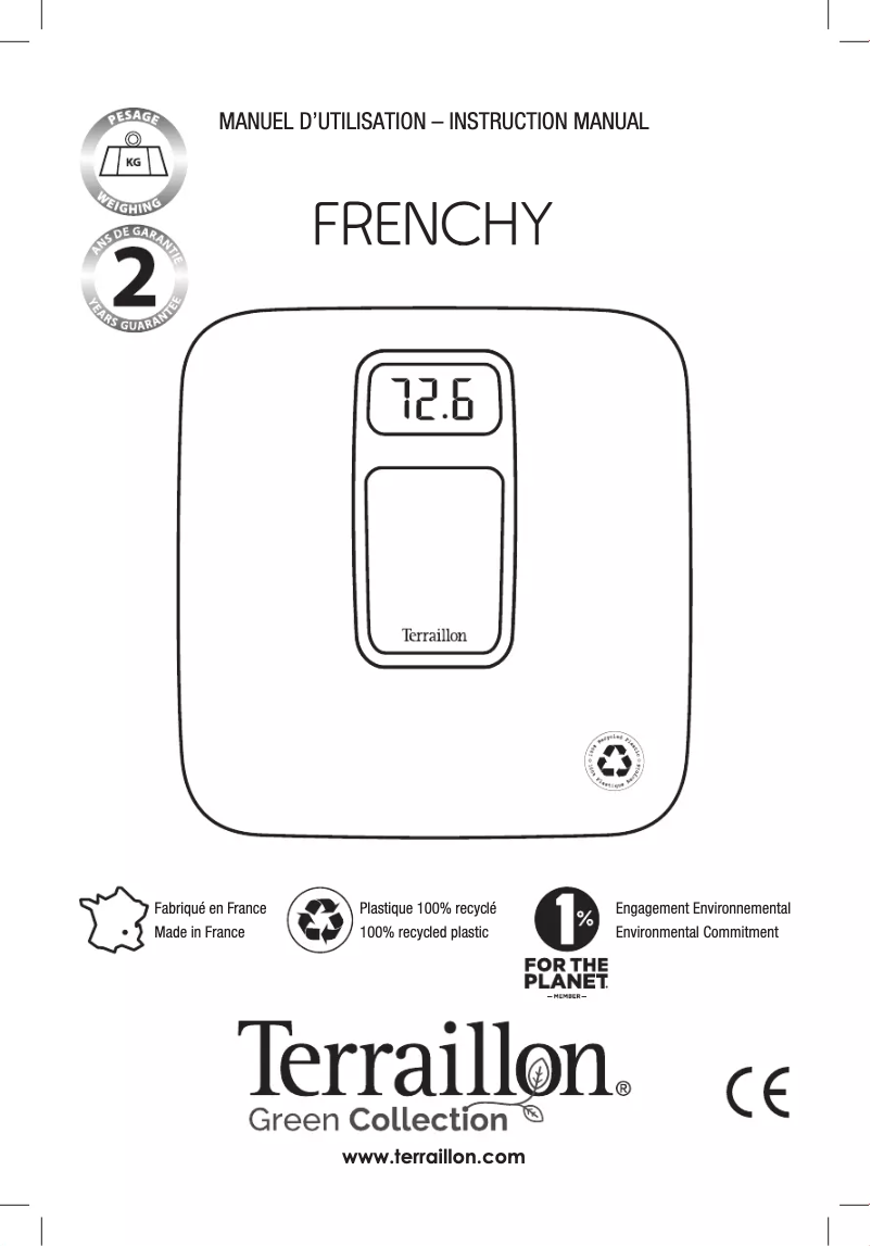 Image de la première page du manuel de l'appareil Frenchy