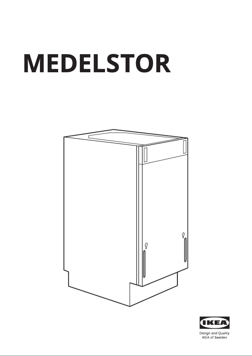 Page 1 de la notice Manuel utilisateur Ikea MEDELSTOR 404.755.53