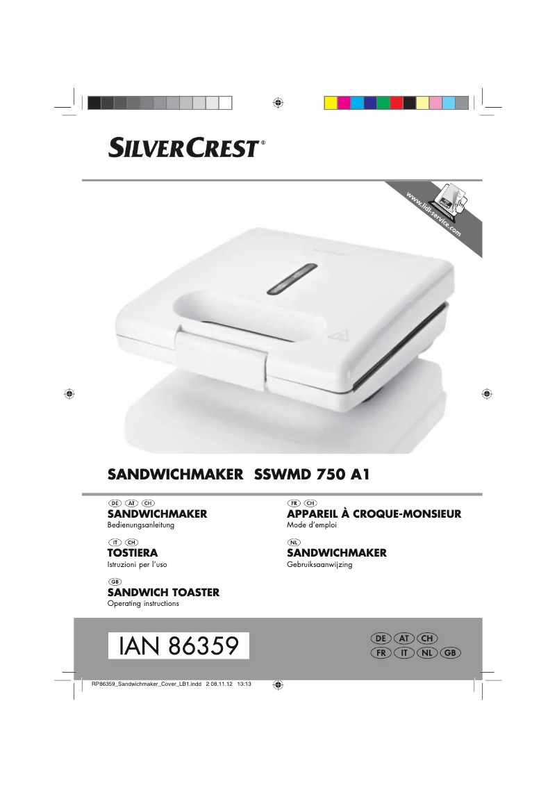 Image de la première page du manuel de l'appareil SSWMD 750 A1