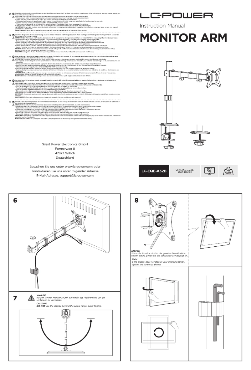Page 1 de la notice Manuel utilisateur LC-Power LC-EQE-A32B