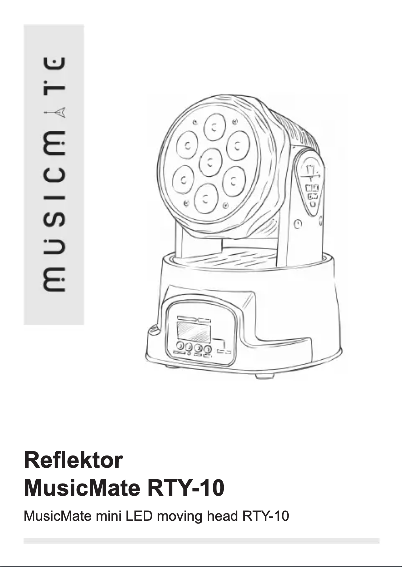 Page n°1 - Manuel utilisateur Musicmate RTY-10