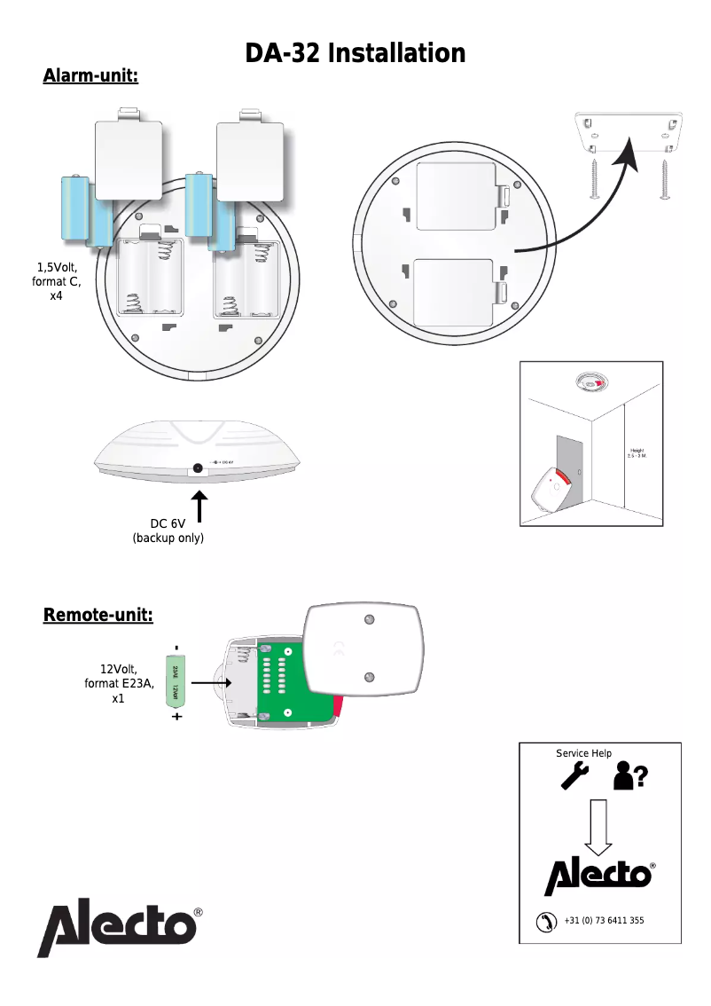 Image de la première page du manuel de l'appareil DA-32