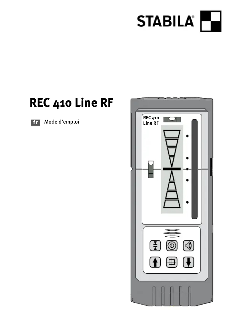 Image de la première page du manuel de l'appareil REC 410 Line RF