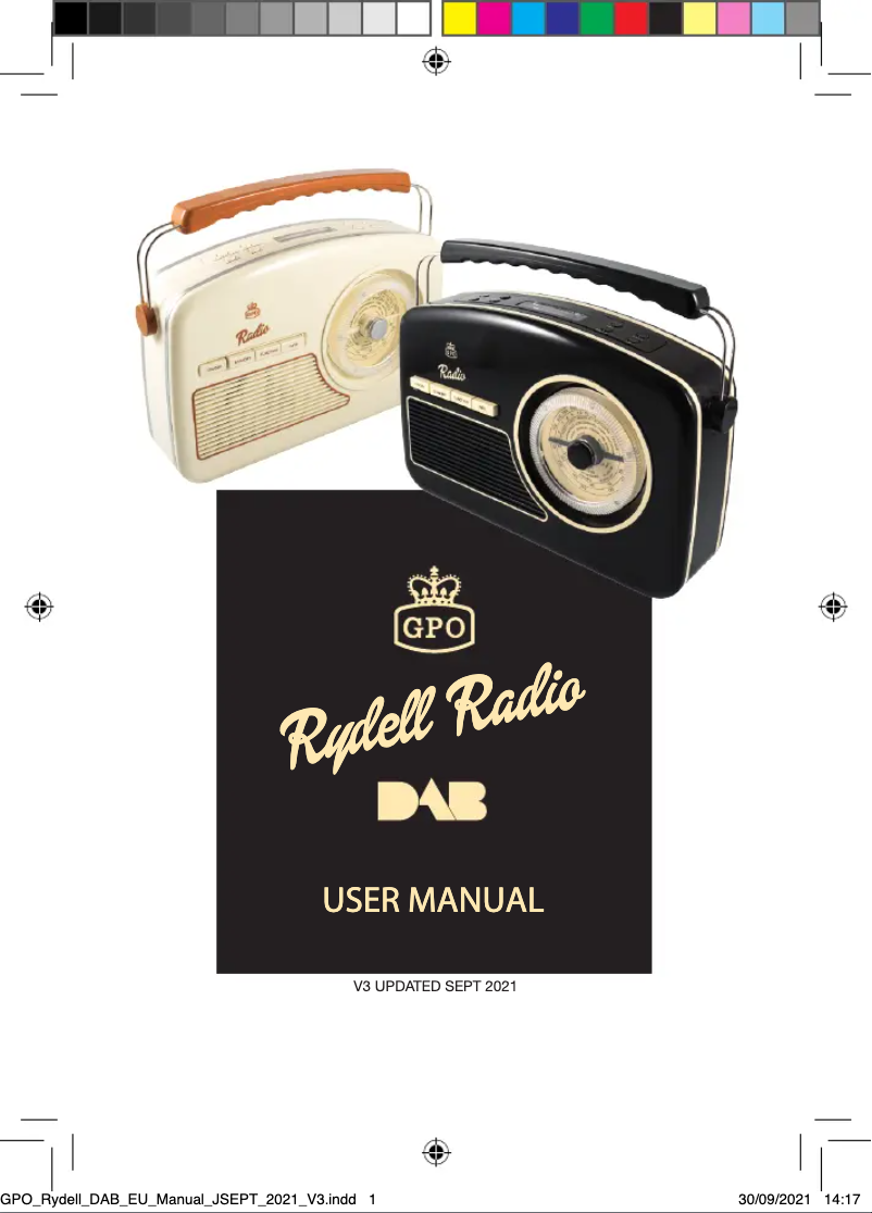 Page n°1 - Manuel utilisateur GPO Rydell DAB