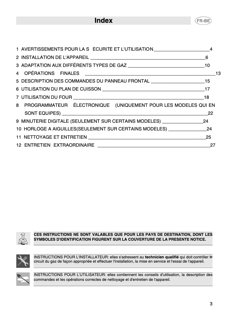 Page n°1 - Manuel utilisateur Smeg SCB80MFX5