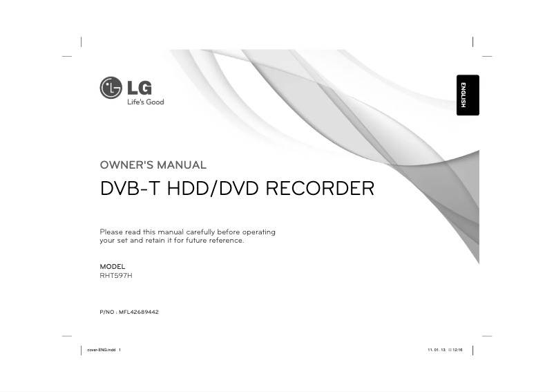 Página 1 del manual Manual de usuario LG RHT597H