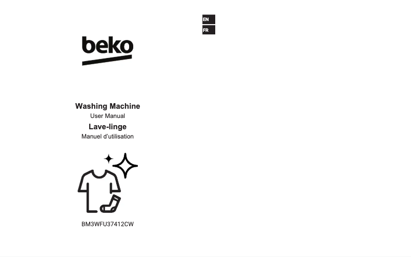 Page 1 de la notice Manuel utilisateur Beko BM3WFU37412CW