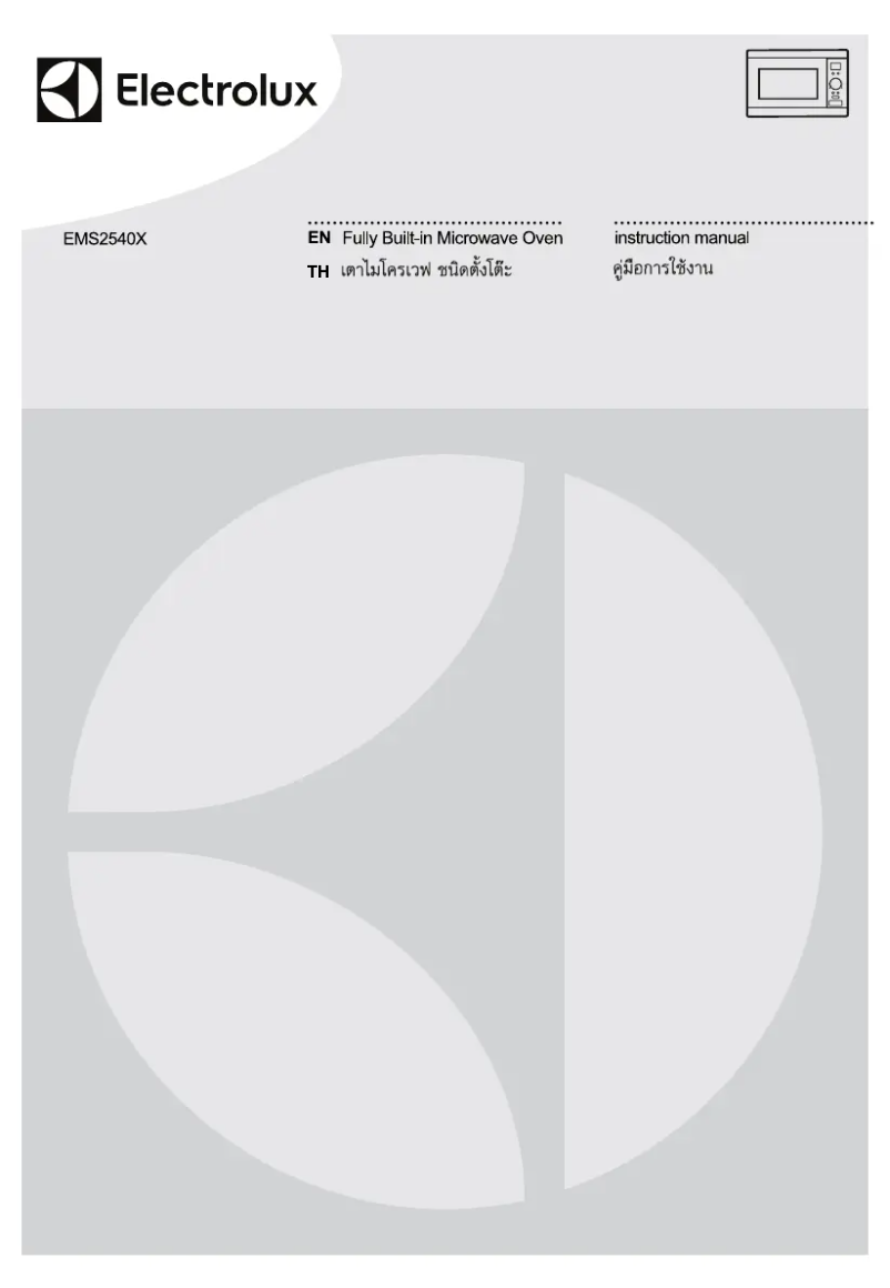 Page 1 de la notice Manuel utilisateur Electrolux EMS2540X