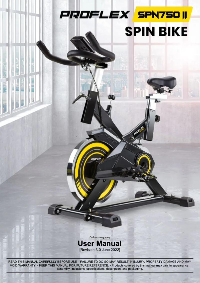 Página 1 del manual Manual de usuario Proflex SPN750 II