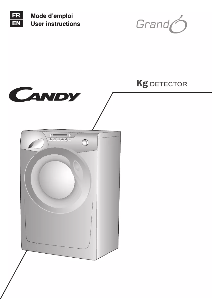 Page 1 de la notice Manuel utilisateur Candy GO 12102D-OS