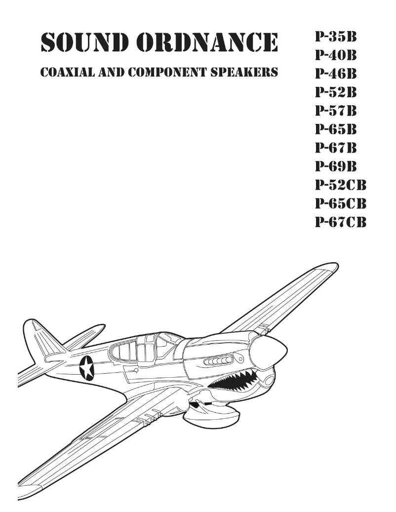 Page n°1 - Manuel utilisateur Sound Ordnance P-57B