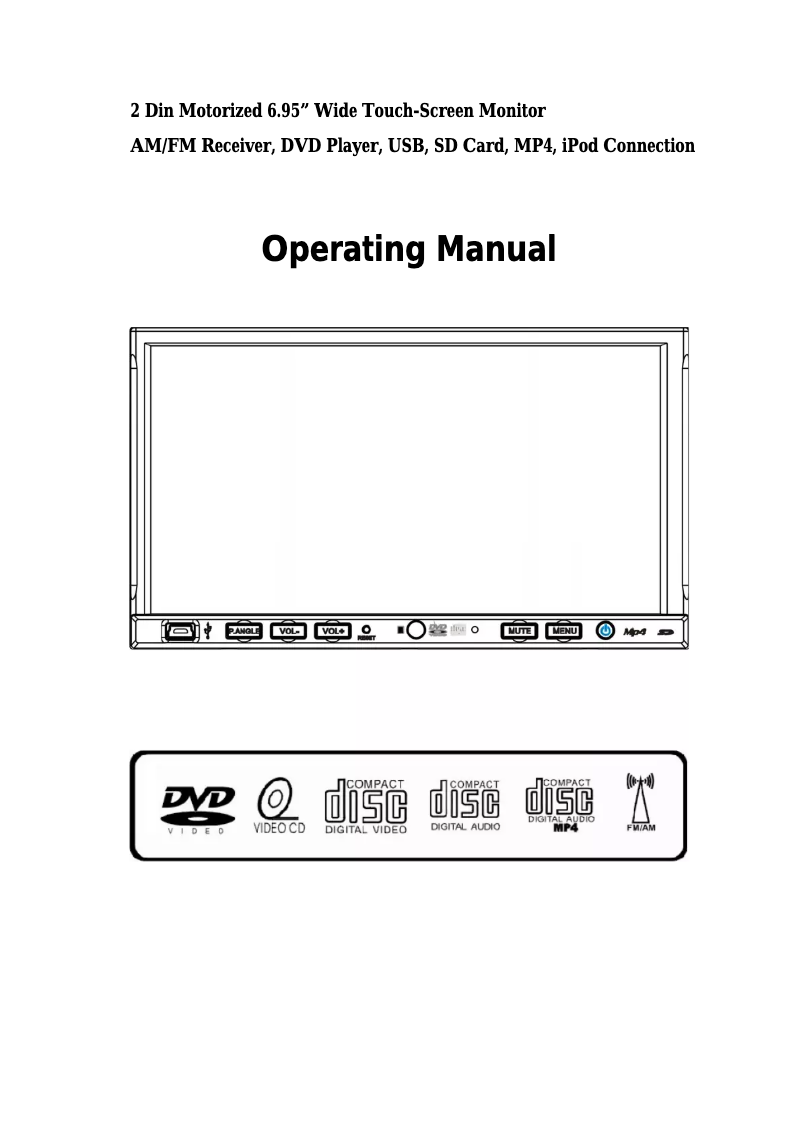 Page 1 de la notice Manuel utilisateur Farenheit TID-735N