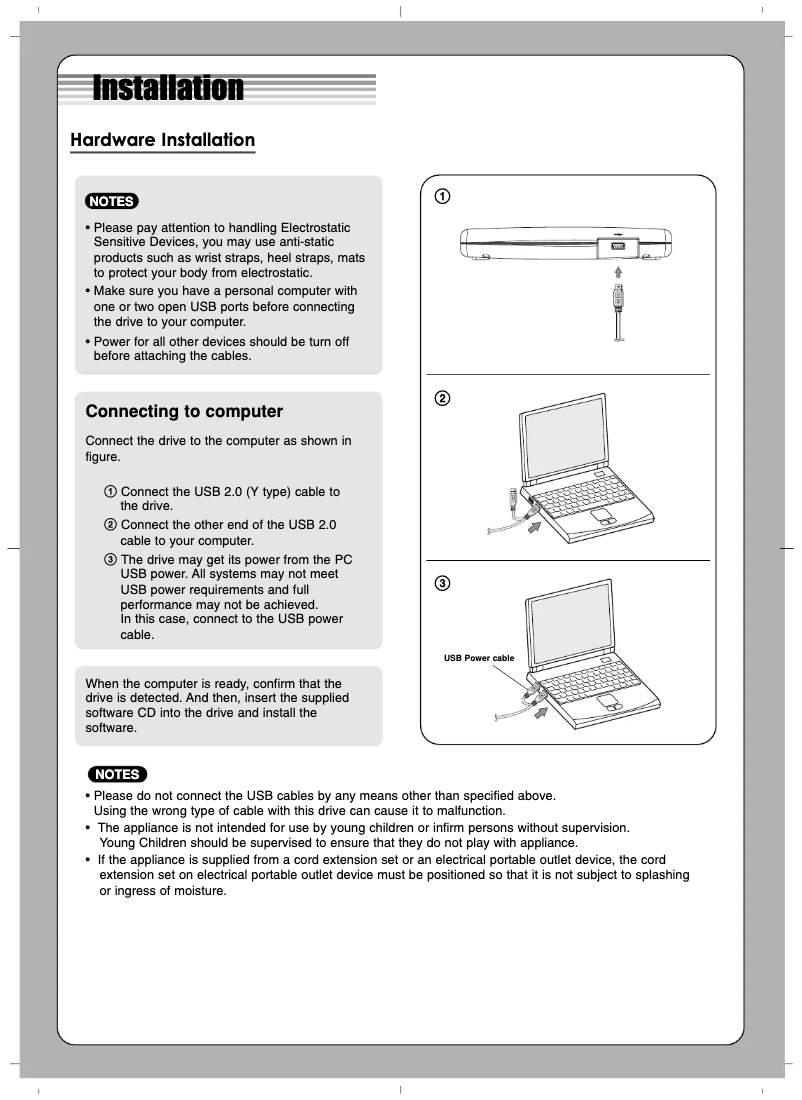 Page n°1 - Manuel utilisateur LG GP10NW20