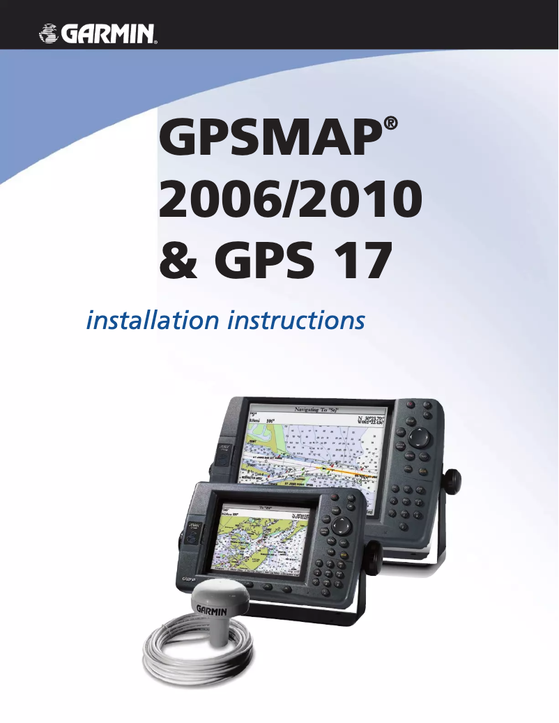 Image de la première page du manuel de l'appareil GPSMAP 2006